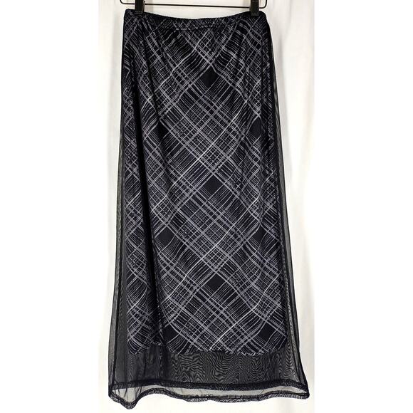 BLACK PAID WOMEN'S SKIRT SIZE LARGE - POLYESTER BLEND FOR STRETCH FLATTERING FIT - Picture 2 of 11